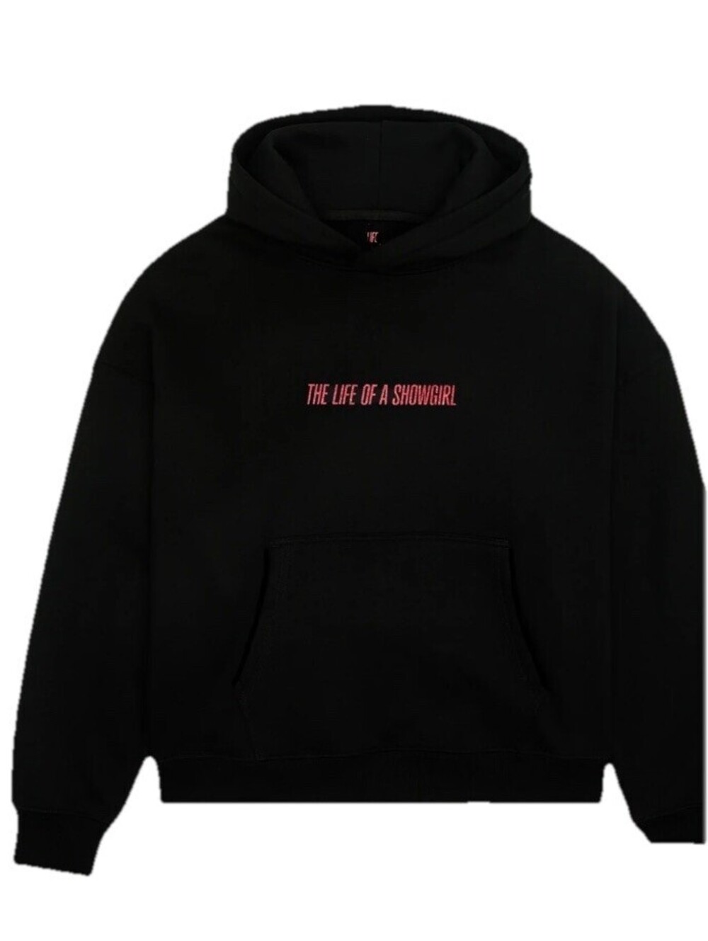 NIP Official Taylor Swift Life of a Showgirl Black Graphic Hoodie Unisex L